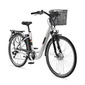Produktbild: TELEFUNKEN E-Bike City 28 Zoll, RH: 48 cm, 7-Gang - grau | weiss