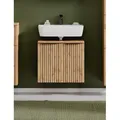 Produktbild: Waschbeckenunterschrank WELLTIME, braun (wotaneiche), B:60cm H:54cm T:35cm, Holzwerkstoff, Schränke, Waschbeckenunterschrank, Welltime, Breite 60 cm, 2-türig, gedämpft