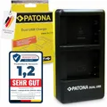 Produktbild: PATONA Dual Ladegerät für DMW-BLC12, DMW-BLC12E, DMW-BLC12PP Akkus Kompatibel mit Panasonic Lumix DMC-FZ300 DMC-FZ1000 DMC-FZ2000 DMC-G5 DMC-G6 DMC-G70 DMC-GX8