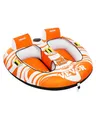 Produktbild: VEVOR Fun Tube Set zum Bootfahren, Aufblasbare Schleppboote für 1–2 Personen, 154 kg Wassersport-Schleppschlauch zum Ziehen von Booten – mit Haltegriffen, 840D Vollnylon-Überzug, Sicherheitsventil