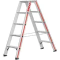 Produktbild: Hymer Stufenstehleiter mit Alu-Druckguss Gelenk 2x5 Stufen