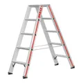 Produktbild: Hymer Stufenstehleiter beidseitig begehbar, 2x5 Stufen