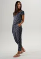 Produktbild: Jumpsuit, mit Palmen bedruckt, Gr. 34 - N-Gr, dunkelblau-weiß N-Gr