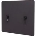 Produktbild: Proregal Akustik-Tischtrennwand HxBxT 60x65x2 cm Doppelwandig Stoff Braun-Grau Büro-Sichtschutz Schreibtisch Pinnwand