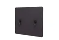 Produktbild: PROREGAL® Raumteiler Akustik-Tischtrenner HxBxT 60x65x2cm doppelwandig Stoff Braun-Grau