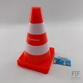 Produktbild: alldoro 60090 Pylonen Set, 4 Stück, Leitkegel - Verkehrshütchen stapelbar, für K
