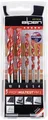 Produktbild: Alpen MultiCut 100705100 Hartmetall Mehrzweckbohrer-Set 5teilig 4 mm, 5 mm, 6 mm, 8 mm, 10mm Zylinderschaft 1 Set