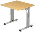 Produktbild: HAMMERBACHER höhenverstellbarer Schreibtisch VOS08/6/S buche