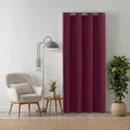 Produktbild: tinycurtains, Thermo Türvorhang Bordeaux rot 210 x 150 cm, für alle gängigen Türgrößen, Thermovorhang OHNE Stange