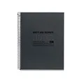 Produktbild: Miquelrius - 100% recyceltes Notizbuch, Umschlag aus recyceltem Karton, A5 Notizbuch (210 x 297 mm), 2Löcher, 120 recycelte Blätter 80 g/m², 4 Farbstreifen, 5 mm Rasterlinie, Farbe Graphit