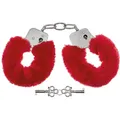 Produktbild: MFH - Max Fuchs Handschellen mit Plüsch rot