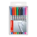 Produktbild: Folienstift - STABILO OHPen universal - wasserlöslich fein - 8er Pack - mit 8 ve