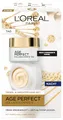 Produktbild: L'Oréal Paris Kollagen Gesichtspflegeset, Anti-Aging Tag und Nacht Feuchtigkeitspflege für straffere Haut, mit Kollagen-Peptid, Age Perfect Kollagen Experte Gesichtscremes, 2 x 50ml