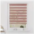 Produktbild: Doppelrollo Duo Rollo Klemmfix, LICHTBLICK ORIGINAL, Lichtschutz, ohne Bohren, freihängend, Klemmfix, Seitenzugrollo, Montage mit beiliegendem, verstellbarem Klemmträger rosa 60 cm x 220 cm