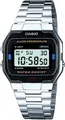 Produktbild: Casio Retro A163WA-1QES Armbanduhr Silber Edelstahl Stoppuhr Kalender Unisex