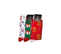 Produktbild: TwoSocks Freizeitsocken Lustige Weihnachtssocken 3 Paar Weihnachtsmann Socken, Einheitsgröße (3 Paar) 3er-Pack