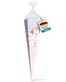 Produktbild: itenga Motiv Schultüte Mädchen 85cm – eckig mit Tüllverschluss – stabile Zuckertüte Einschulung mit Motiv (Einhorn, Pferd, Meerjungfrau, Prinzessin) (Einhorn Wasserfarben)
