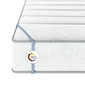 Produktbild: MSS e.K. Federkernmatratze Medic Silver | 100 x 200 cm | H5 | EXTRA HOCH 24 cm (Kernhöhe: 22 cm) | 7 Körper-Liegezonen | TASCHENFEDERKERN | Komfortschaum | exklusiver Borderbezug