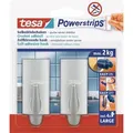 Produktbild: Tesa - Haken Powerstrip Large chrom, trend Haushaltsklebeband & Klebehaken