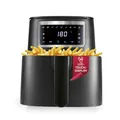 Produktbild: GOURMETmaxx Heißluftfritteuse 4 L Airfryer | Fritteuse mit Touchscreen, 9 Funktionen & 8 Programmen | Minibackofen – fast ohne Öl braten | Airfryer Zubehör spülmaschinengeeignet