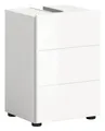 Produktbild: Waschbeckenunterschrank Vira 38x56x34 cm in weiß Hochglanz Tiefziehfront  Un...