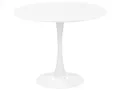 Produktbild: Beliani Esstisch weiß 90 cm rund MDF-Platte Metall Boca