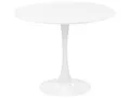 Produktbild: Esstisch weiß 90 cm rund MDF-Platte Metall Boca
