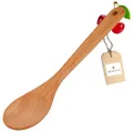 Produktbild: HOFMEISTER® Servier-Löffel aus Kirsch-Holz, 25,5 cm, hitzebeständig, antibakteriell & ohne Plastik, Keine Kratzer im Topf, runder Rührlöffel aus Europa, zum Kochen & Backen