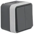 Produktbild: Berker W.1 IP55 Aufputz Serienschalter grau 30753505