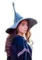 Produktbild: Leonardo Carbone® Hexenhut Agata - Hexenkostüm, Mittelalter Kleidung Kopfbedeckung, Halloween Kostüm Damen, Witcher Hat, Zauberer Hut, LARP-Kleidung, Karneval, Cosplay - 100% Wolle Grau