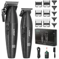 Produktbild: VGR 640 Professionelle Haarschneider für Männer, Kabellose Barber Clipper und Trimmer Set, Zero Gap T-Klinge Haarschneidekit, DLC-beschichtete Keramikklinge, Premium Barber Kit mit LED-Anzeige