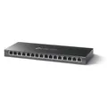 Produktbild: TP-Link TL-SG116P 16-Port Gigabit PoE Switch(120 Watt, IEEE-802.3af/at PoE, lüfterlos, Plug-and-Play, Robustes Metallgehäuse) Schwarz