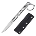 Produktbild: BÖKER PLUS® Sigurd 42 - leichtes Einsatzmesser feststehend 42 a konform - D2 Skelett Messer mit Kydex Scheide & Gürtel-Clip - EDC Neck Knife mit Droppoint Klinge - Ganzstahl Messer in Geschenkbox