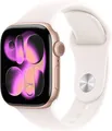 Produktbild: Apple Watch Series 11 (42mm)GPS Alu mit Sportarmband M/L (roségold/blassrosa)