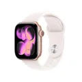 Produktbild: Apple Watch Series 11 Aluminium GPS 42mm Roségold (Sportarmband Blassrosa) M/L MEU44ZR/A