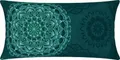 Produktbild: Erwin Müller Kissenbezug, Kissenhülle Flanell - Mandala - mollig warm, temperaturregulierend, mit praktischem Reißverschluss - Petrol Größe 40x80 cm