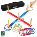 Produktbild: XXL Ringwurfspiel Outdoor Wurfspiel Ringe Werfen Stäben Wurfringe Ring FSC® Holz