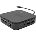Produktbild: D I-TEC Thunderbolt 3 Travel Dock Dual 4K Display 1x DP 1x HDMI 1x GLAN 1x USB 3.1 Gen2 1x USB 2.0 1x Audio - Schwarz