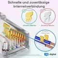 Produktbild: hb-digital Patch Kabel CAT 7 Rohkabel RJ45 S/FTP PiMF 15m grün