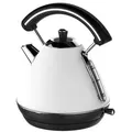 Produktbild: Wasserkocher Retro Wasserkessel 1,7 Liter Aut. Abschaltung weiß schwarz
