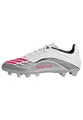 Produktbild: adidas Unisex F50 Messi Club Firm Ground/Multi Ground Football Boots, Cloud White/Lucid Red/Silver Metallic, 44 2/3 EU