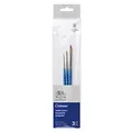 Produktbild: Winsor & Newton 5390607 Cotman Aquarell Synthetikhaar 3 Pinsel im Set mit exzellenter Sprungkraft, Farbtragekraft und Punktgenauigkeit -3 Rundpinsel Nr. 0, 4, 8
