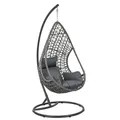 Produktbild: greemotion Hängesessel Kuba mit Gestell schwarz für Indoor Outdoor mit Kissen