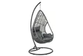 Produktbild: Greemotion Hängesessel Aurela mit Gestell grau für Indoor Outdoor mit Kissen