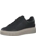Produktbild: s.Oliver Damen Sneaker flach Low Top Vegan, Schwarz (Black), 37 EU