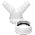 Produktbild: Doppel-Schlauchanschluss Verbinder 1 1/2 Siphon Spülmaschine Waschmaschine