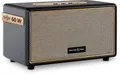 Produktbild: Bennett & Ross BB-860BK Blackmore - Retro Bluetooth Lautsprecher in Lederoptik - 60W Stereo Speaker mit Bass - USB-Anschluss - kabelgebundene Vintage Box - 3,5mm Klinke Aux-Anschluss - Schwarz