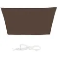Produktbild: Relaxdays Sonnensegel Trapez, wasserabweisend, UV-beständig, Spannseile, Terrasse, Balkon, Pool, Maße 3x4x2x2 m, braun
