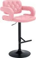 Produktbild: CLP Barhocker Dublin Kunstleder höhenverstellbar und drehbar,pink schwarz