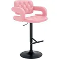 Produktbild: CLP Barhocker Dublin Kunstleder Pink/Schwarz